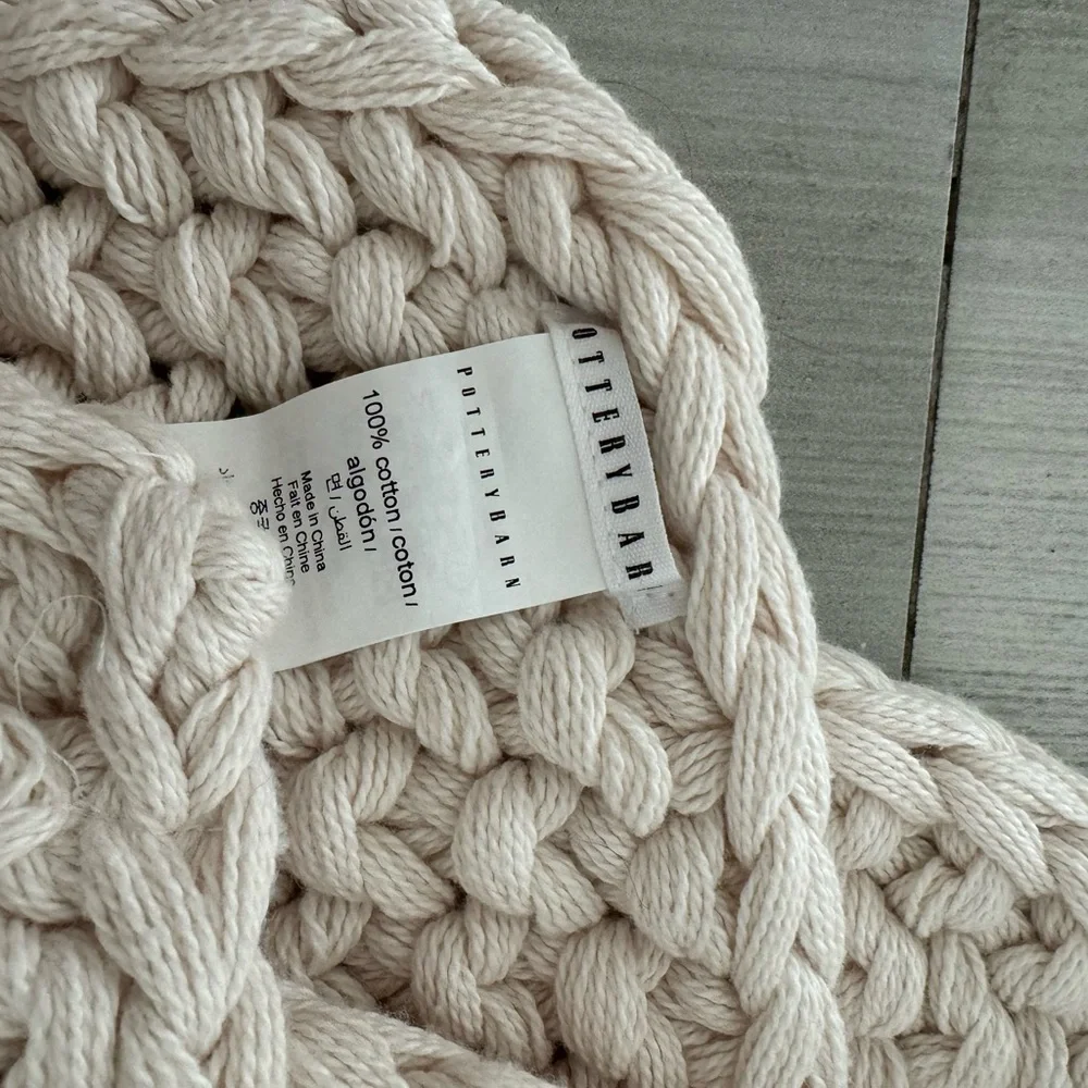 Throw blanket New by pottery barn.